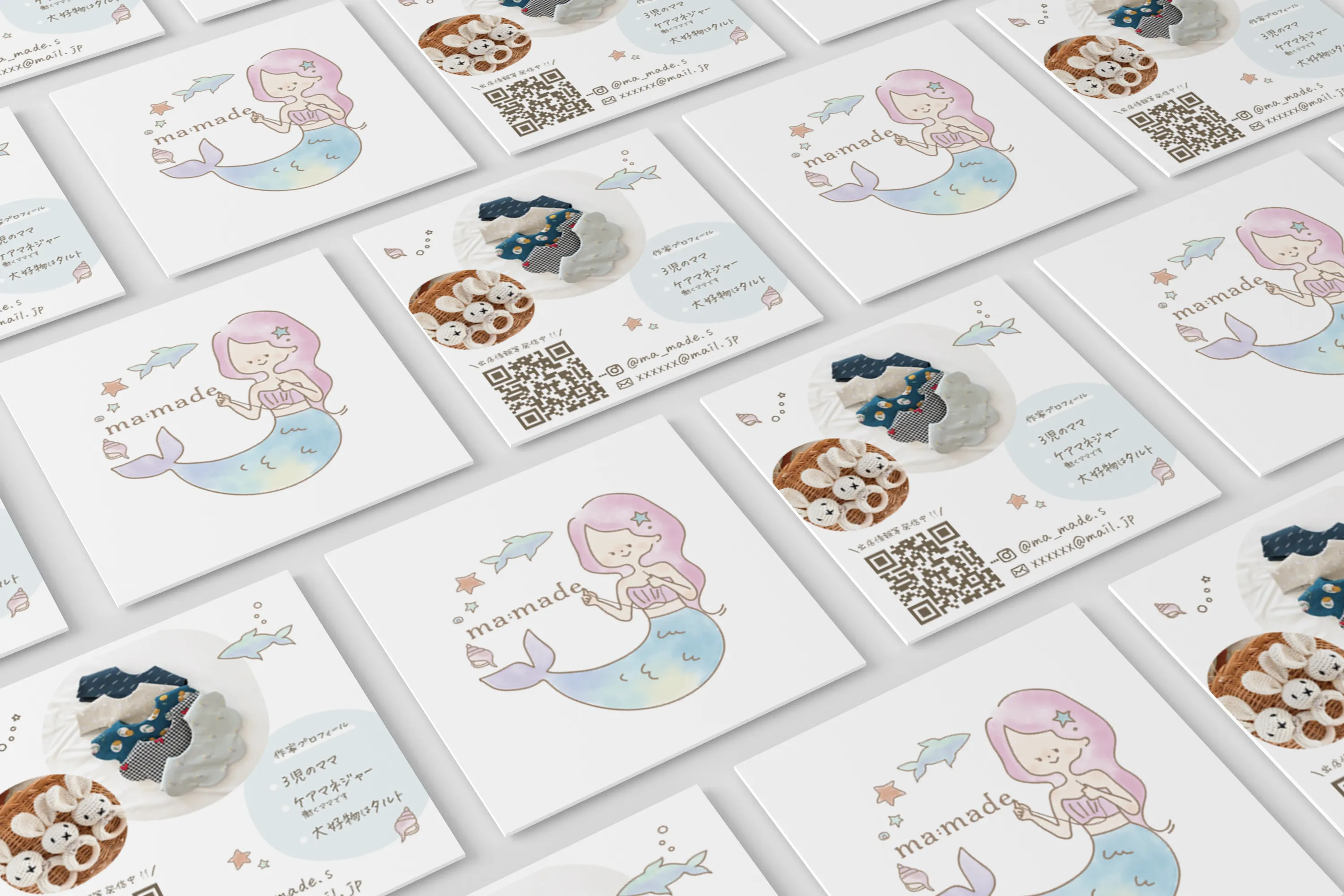 7iroDesign 制作実績 mamade様 ショップカード